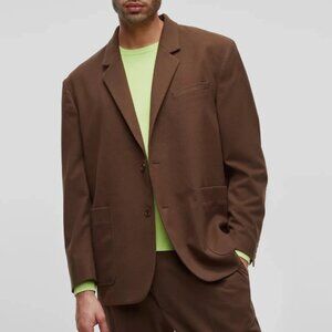 Mode of One Men's Relaxed-Fit Blazer Dark Walnut XL